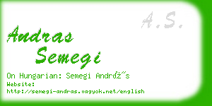 andras semegi business card